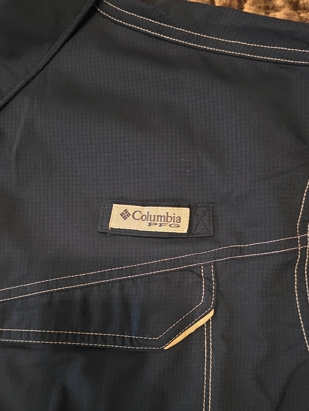 Lot Of 2 Shirts, Columbia PFG And Magellan Fish Gear, Both Men's Large, Navy - Picture 3 of 13